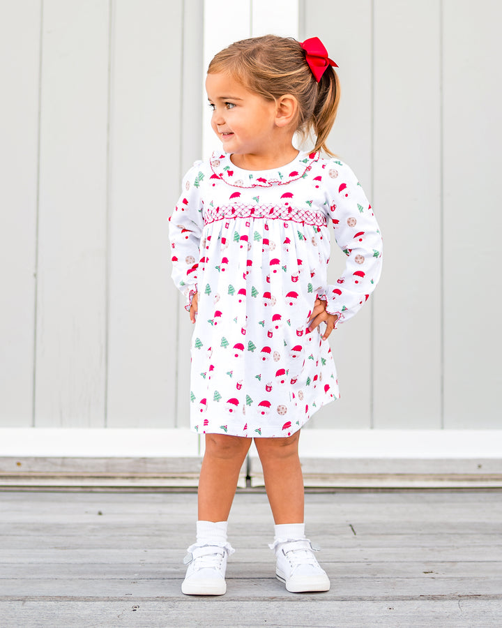 Cookies With Santa Smocked Pima Dress