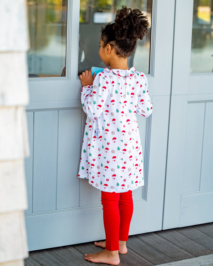 Cookies With Santa Smocked Pima Dress