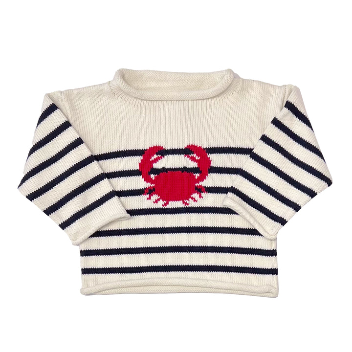 Crab Roll Neck Sweater-Red