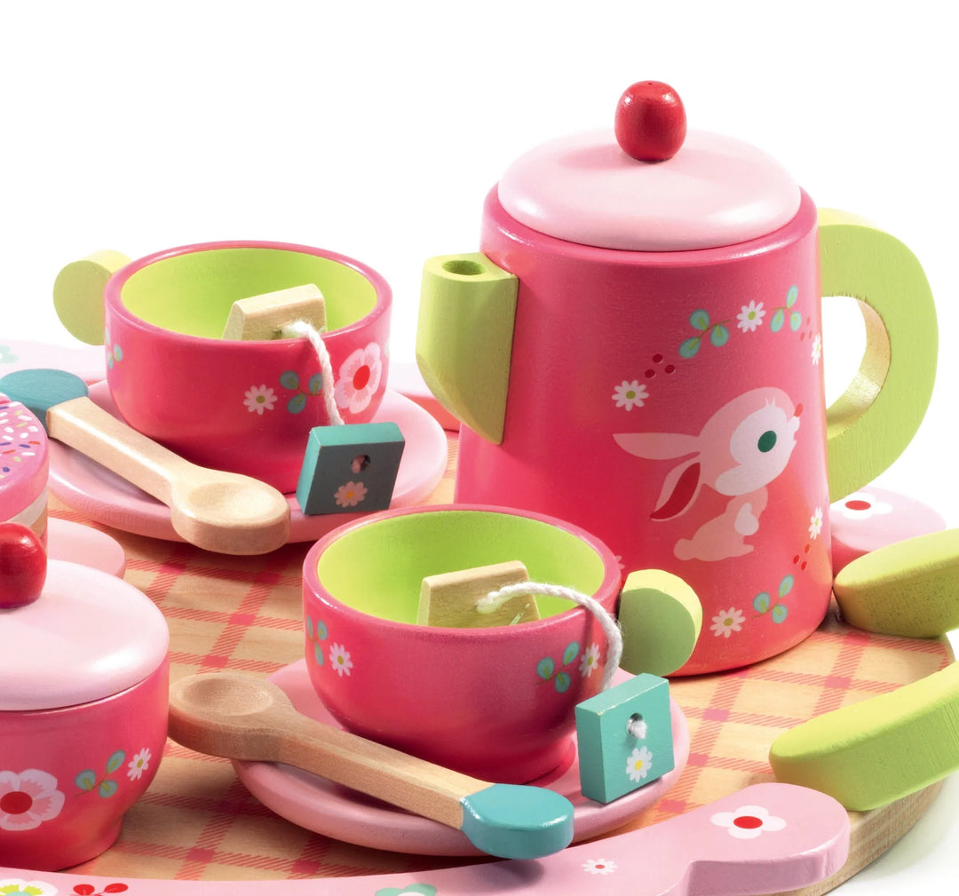 Lilli Rose Tea Party Wooden Tea Set