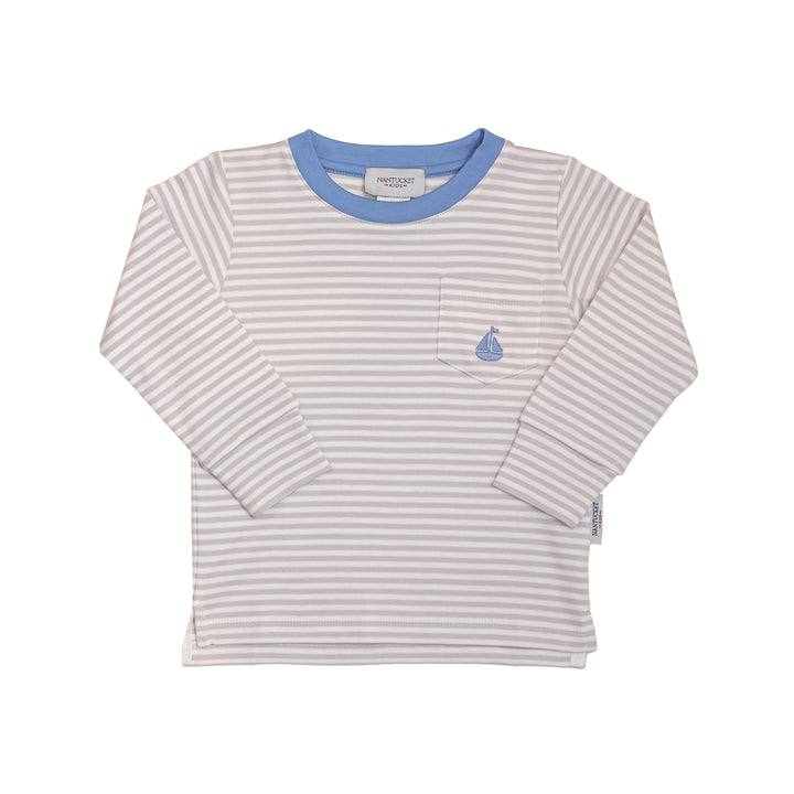 Mariner Stripe Tisbury Tee-Sand