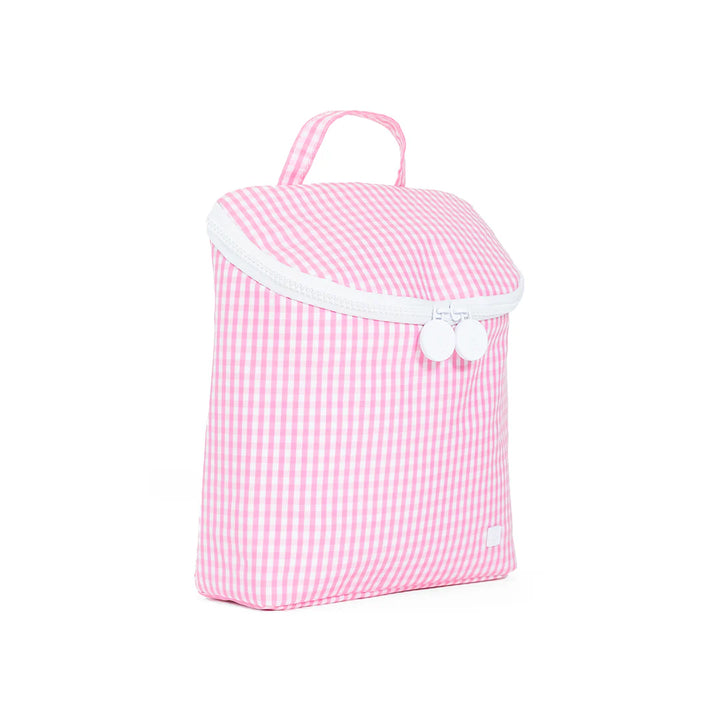 TAKE AWAY INSULATED LUNCH BAG - GINGHAM PINK