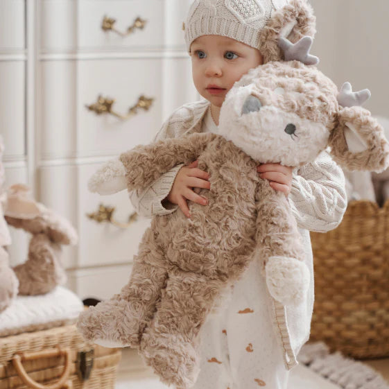 FAWN BEDTIME HUGGIE PLUSH TOY WITH BLANKET