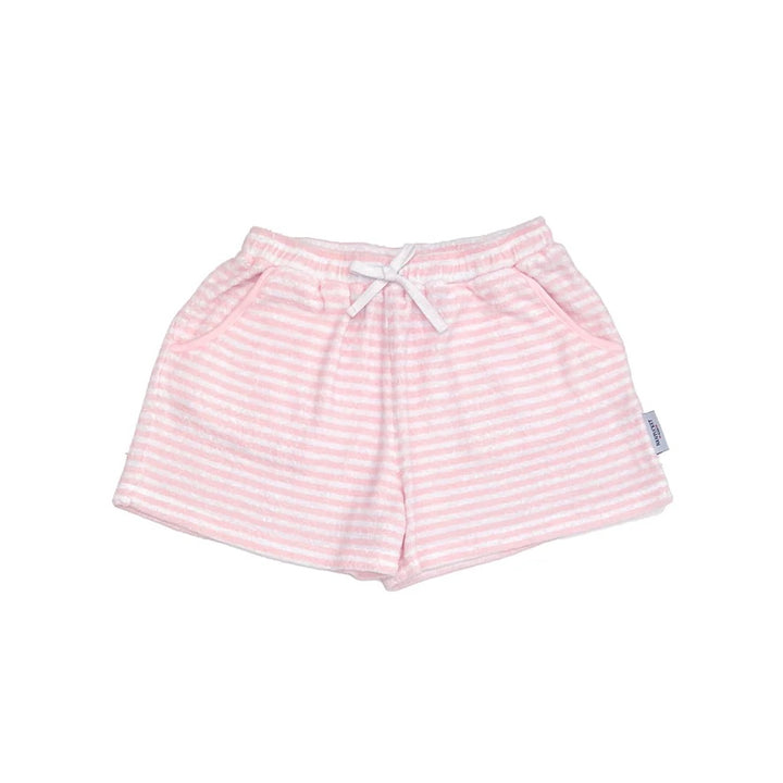 Portside Stripe Towelling Shorts-Primrose