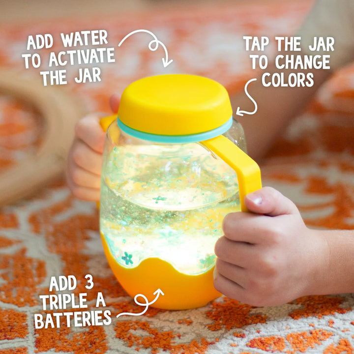 Glo Pals Sensory Play Jar-Yellow