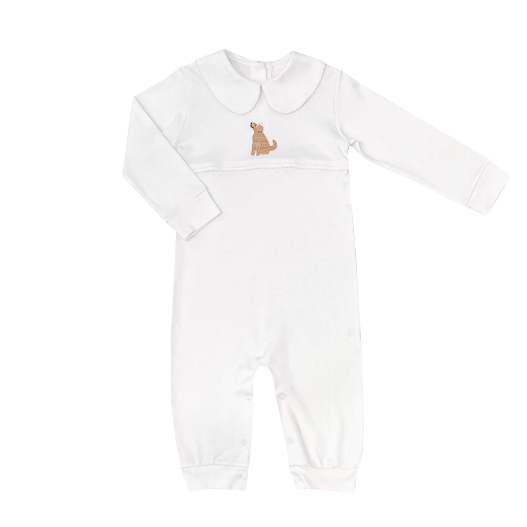 Playful Pup Pima Playsuit-Pink