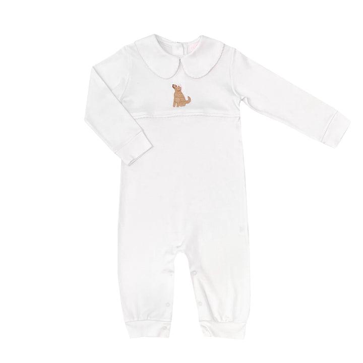 Playful Pup Pima Playsuit-Pink