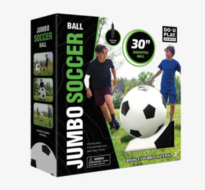 30" Jumbo Soccer Ball Black/White