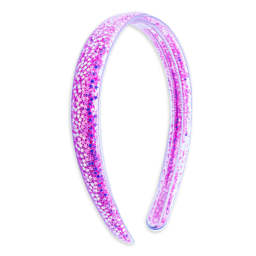 Shaker Glitter Headband-Pink