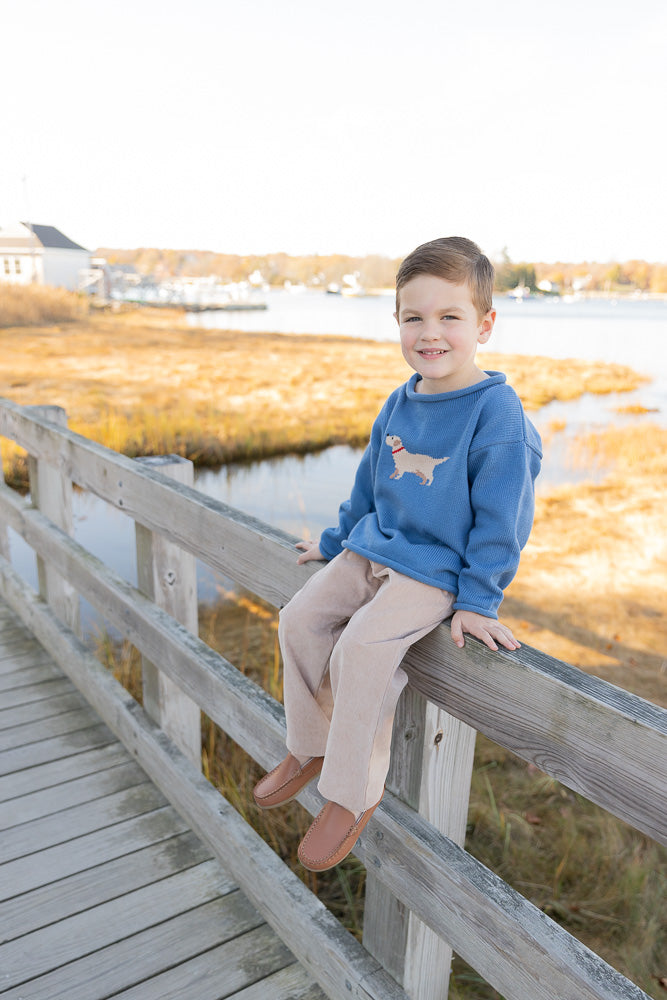 Tuck the Retriever Roll Neck Sweater