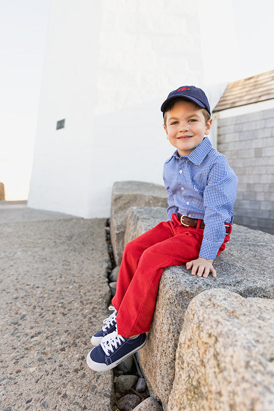 Corduroy Hinckley Trousers-Royal Red