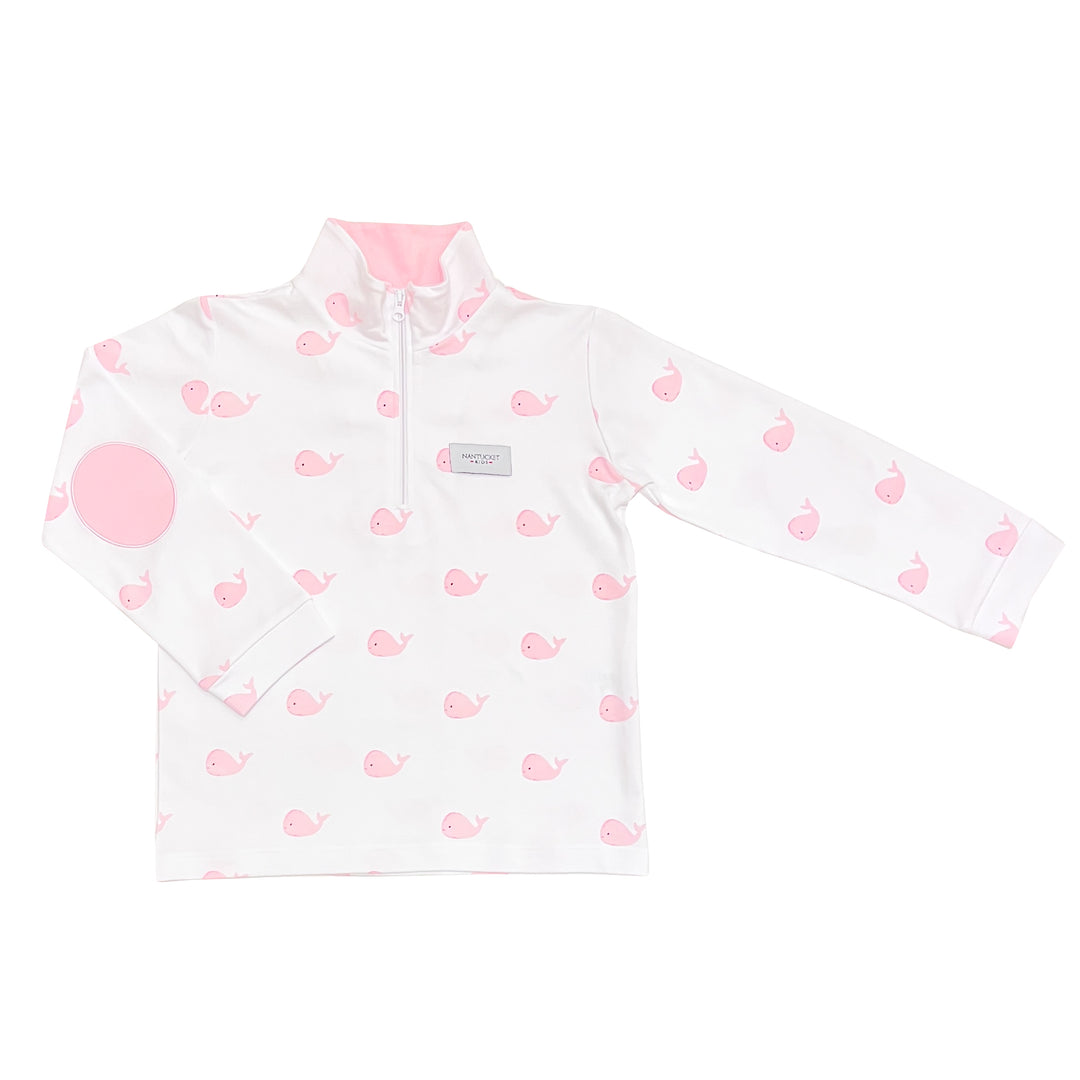 Whale Watch Quarter Zip-Peony