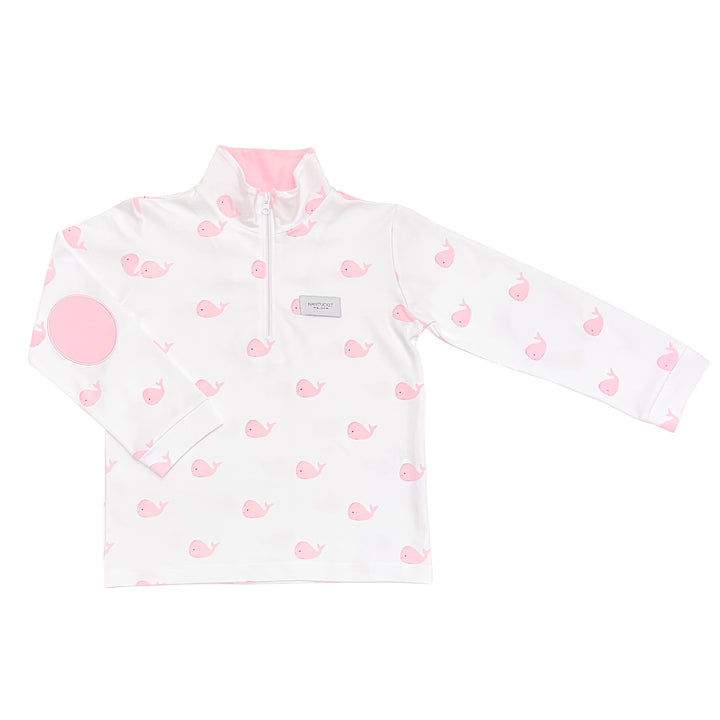Whale Watch Quarter Zip-Peony