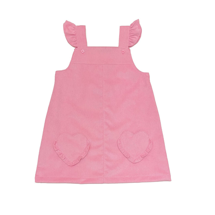 I Heart You Corduroy Jumper Dress