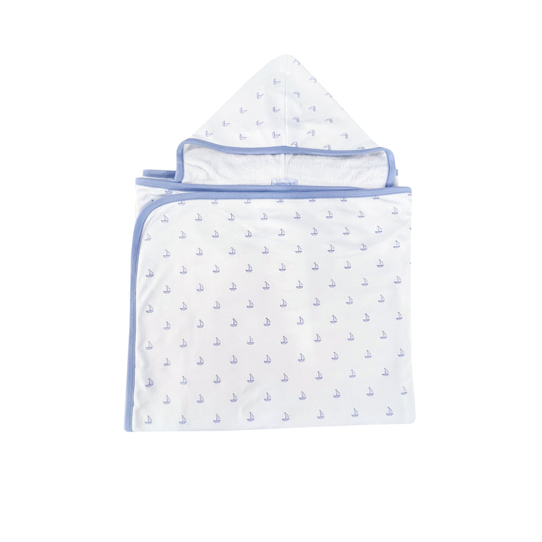 Tradewinds Oversized Hooded Towel-Chatham Bars Blue