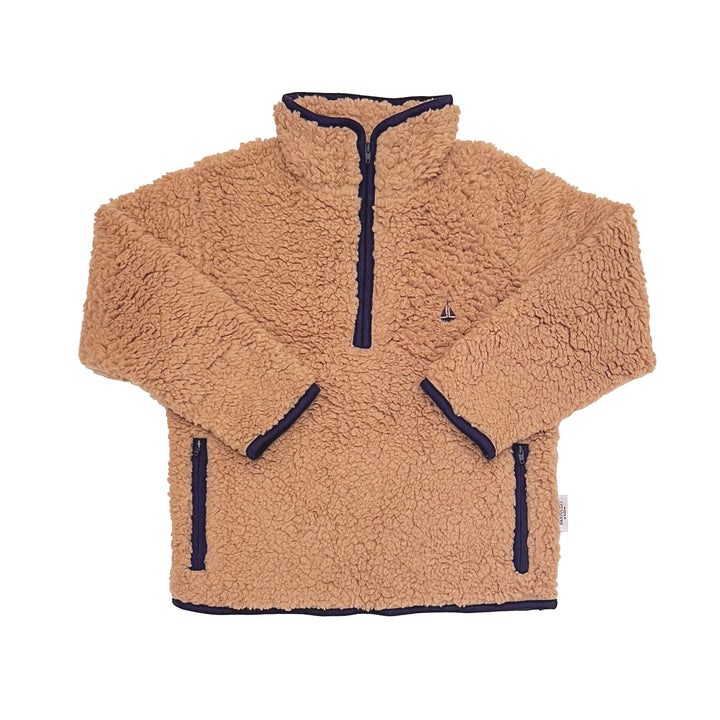 Sherpa Plush Jacket-Camel