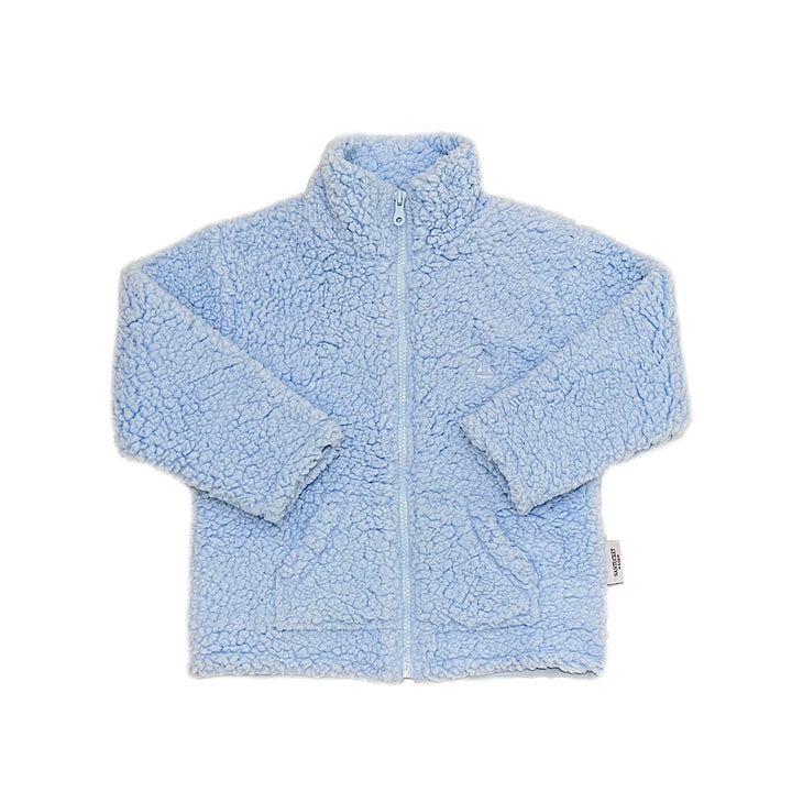 Sherpa Plush Jacket-Blue