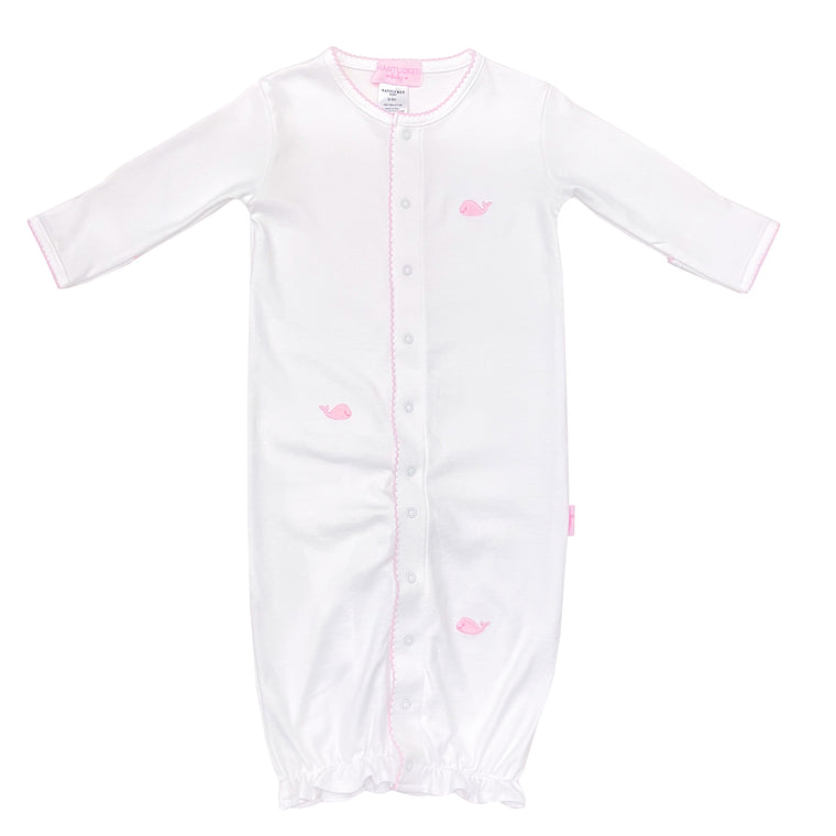 Whale Watch Embroidered Convertible Gown-Primrose