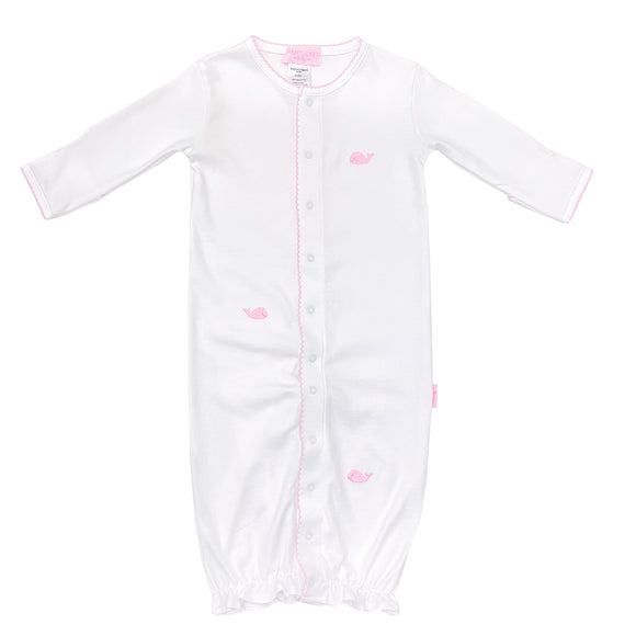 Whale Watch Embroidered Convertible Gown-Primrose