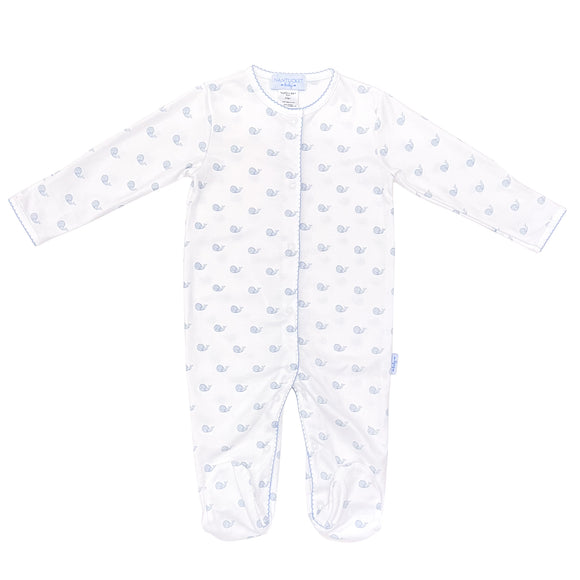 Whale Watch Footed Romper-Chatham Bars Blue