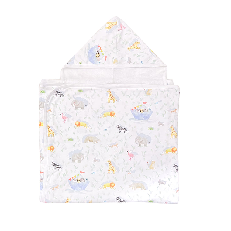 Oversized Hooded Towel-All Aboard The Ark