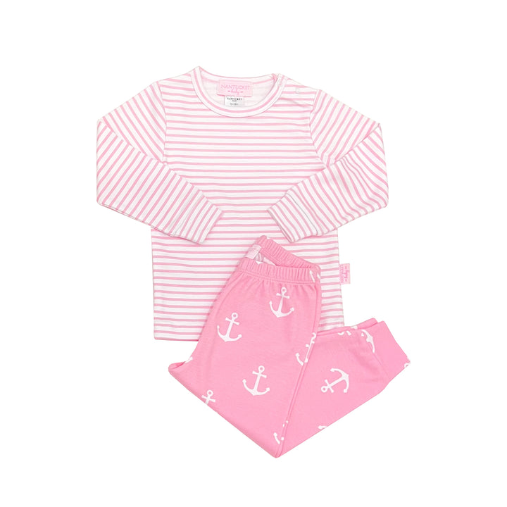 Anchors Aweigh Top & Pant Set-Peony