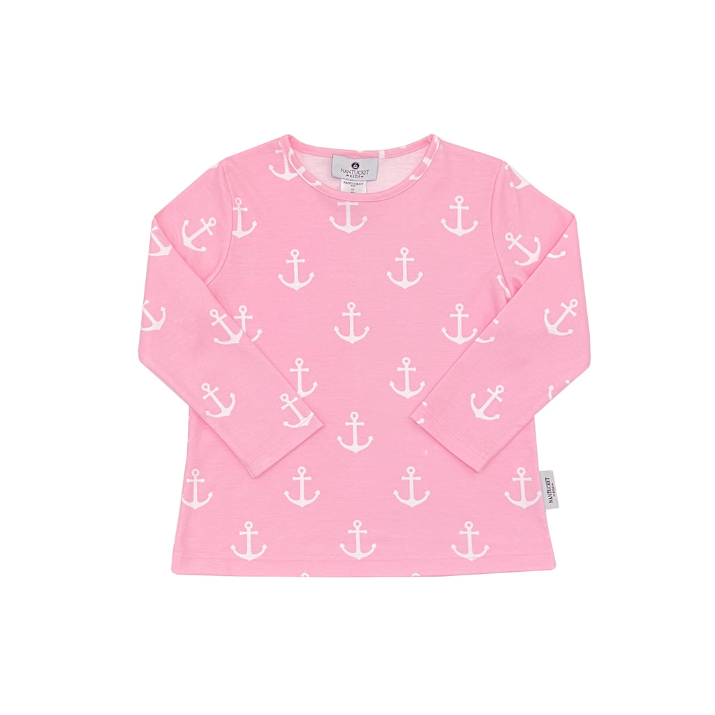 Anchors Aweigh Pima Play Tee-Peony