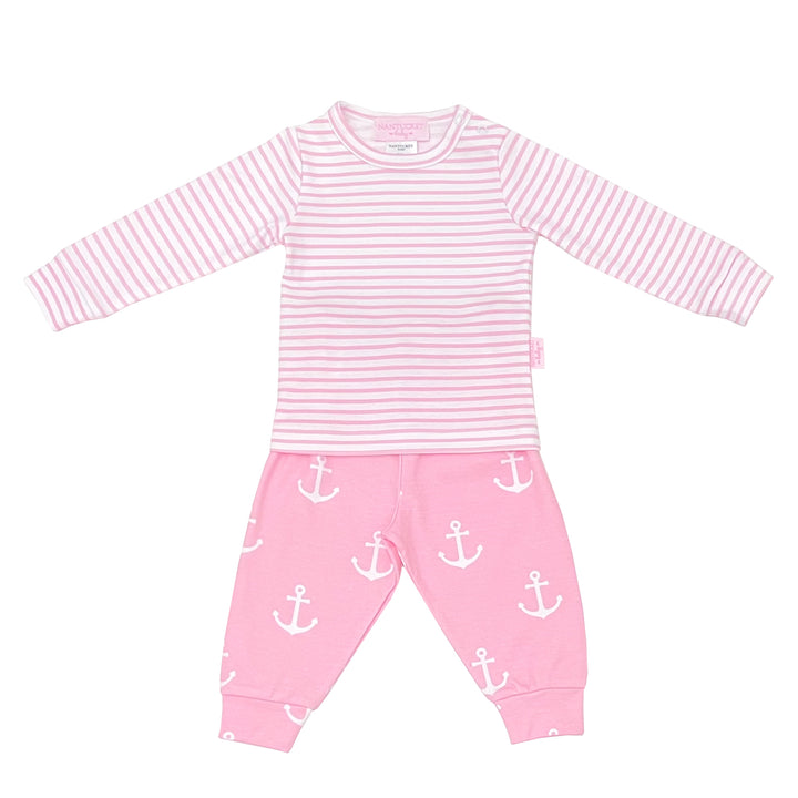 Anchors Aweigh Top & Pant Set-Peony