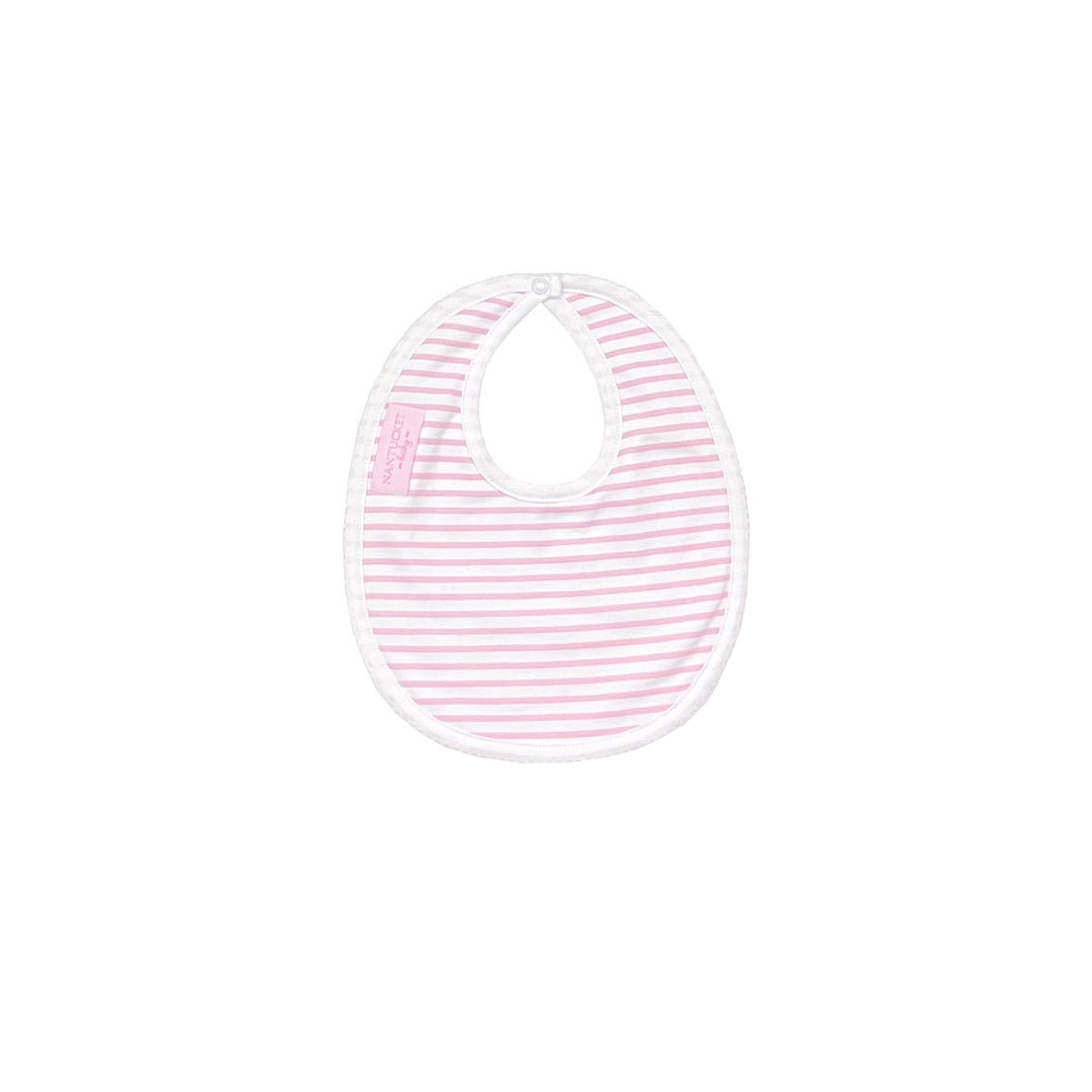 Basics Bib-Portside Stripe-Peony