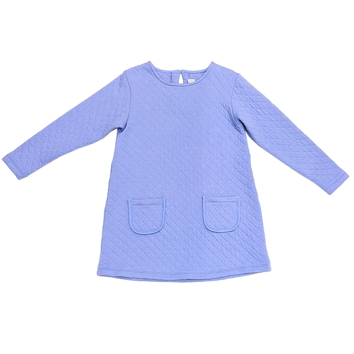 Quinn Quilted Tunic Dress-Periwinkle