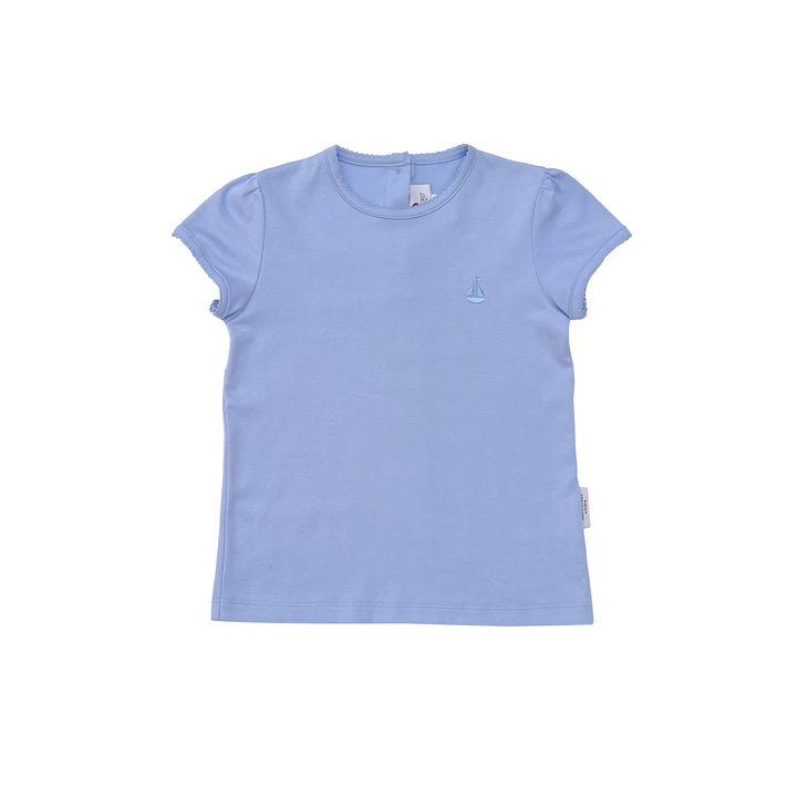 Pima Play Tee-Hydrangea Blue