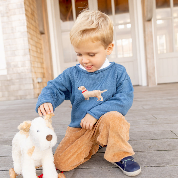 Tuck the Retriever Roll Neck Sweater