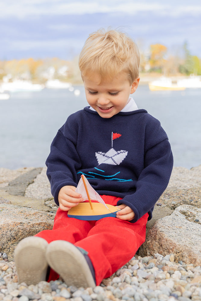 Paper Boat Roll Neck Sweater (Unisex)