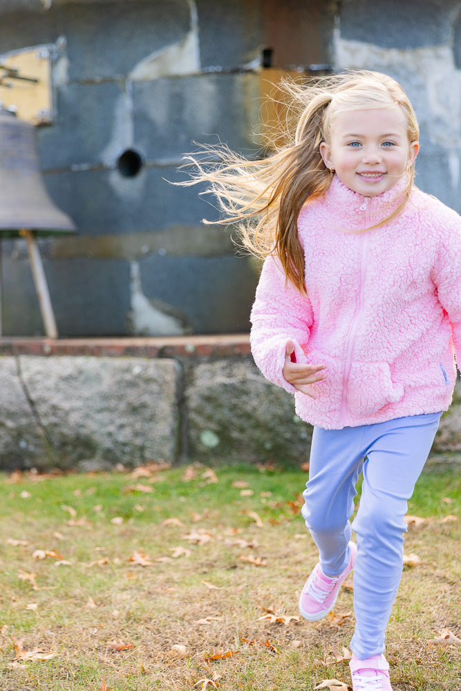 Sherpa Plush Jacket-Pink