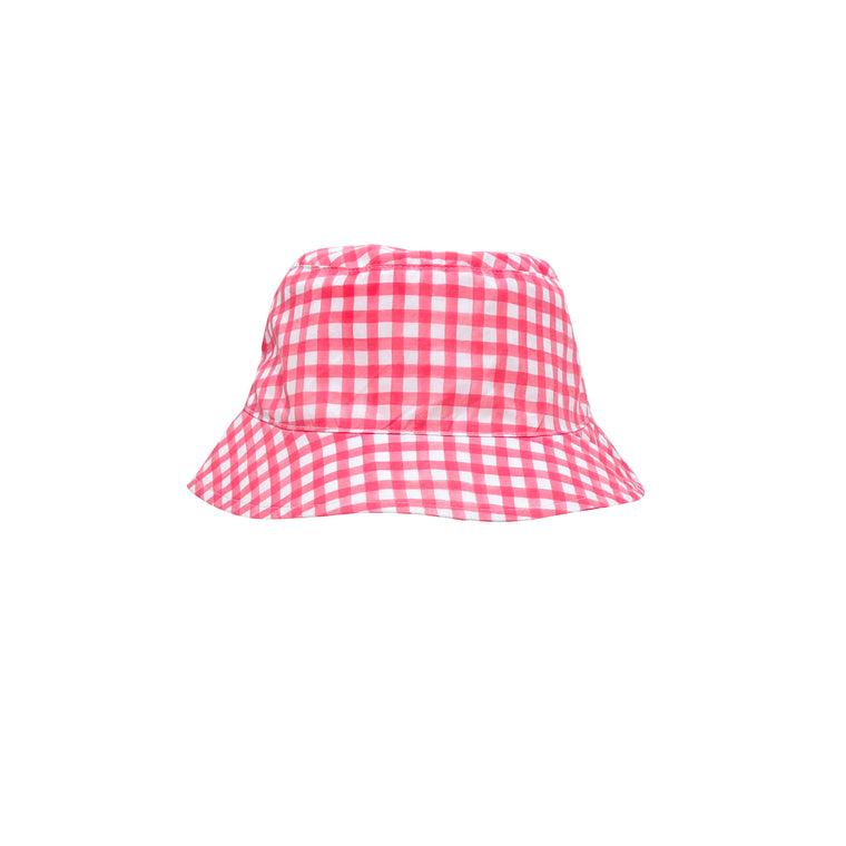New England Bucket Hat-Properly Pink Gingham
