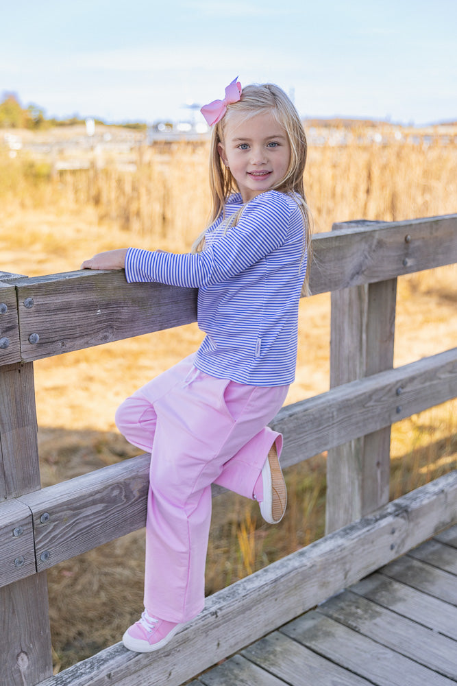 French Terry Lounge Pants-Peony