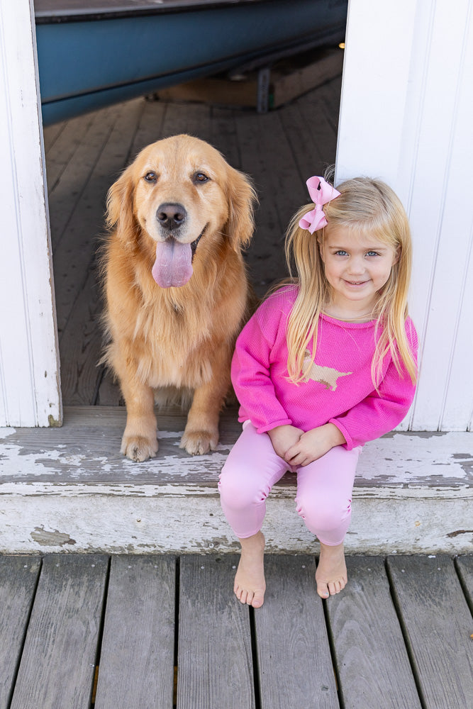 Goldie the Retriever Roll Neck Sweater
