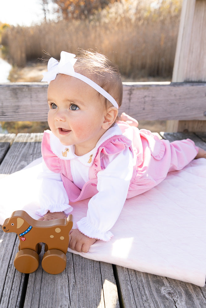 I Heart You Corduroy Romper