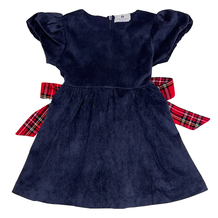 Elyse Dress with Royal Stewart Tartan Sash