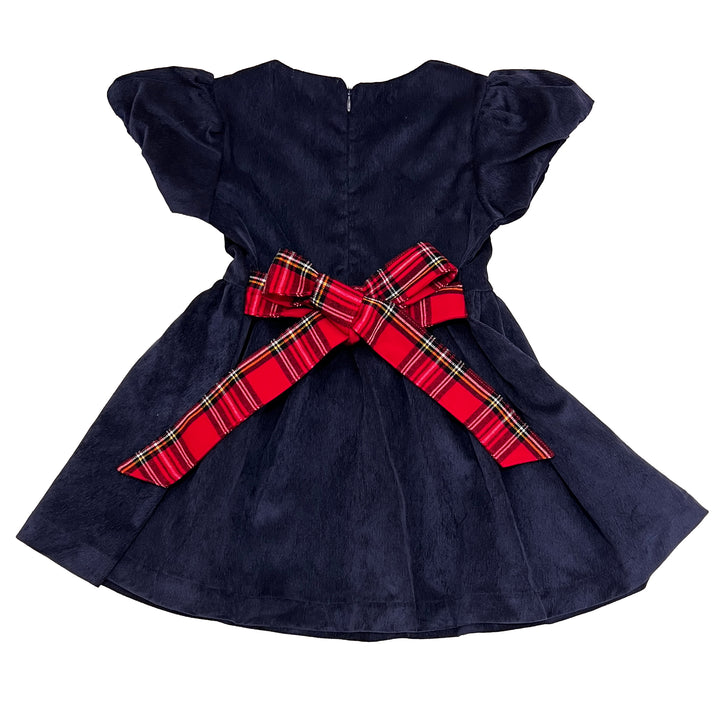 Elyse Dress with Royal Stewart Tartan Sash
