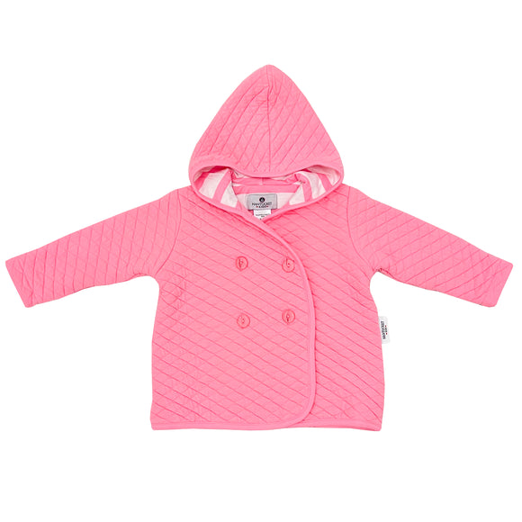 Quilted Peacoat-Pocomo Pink