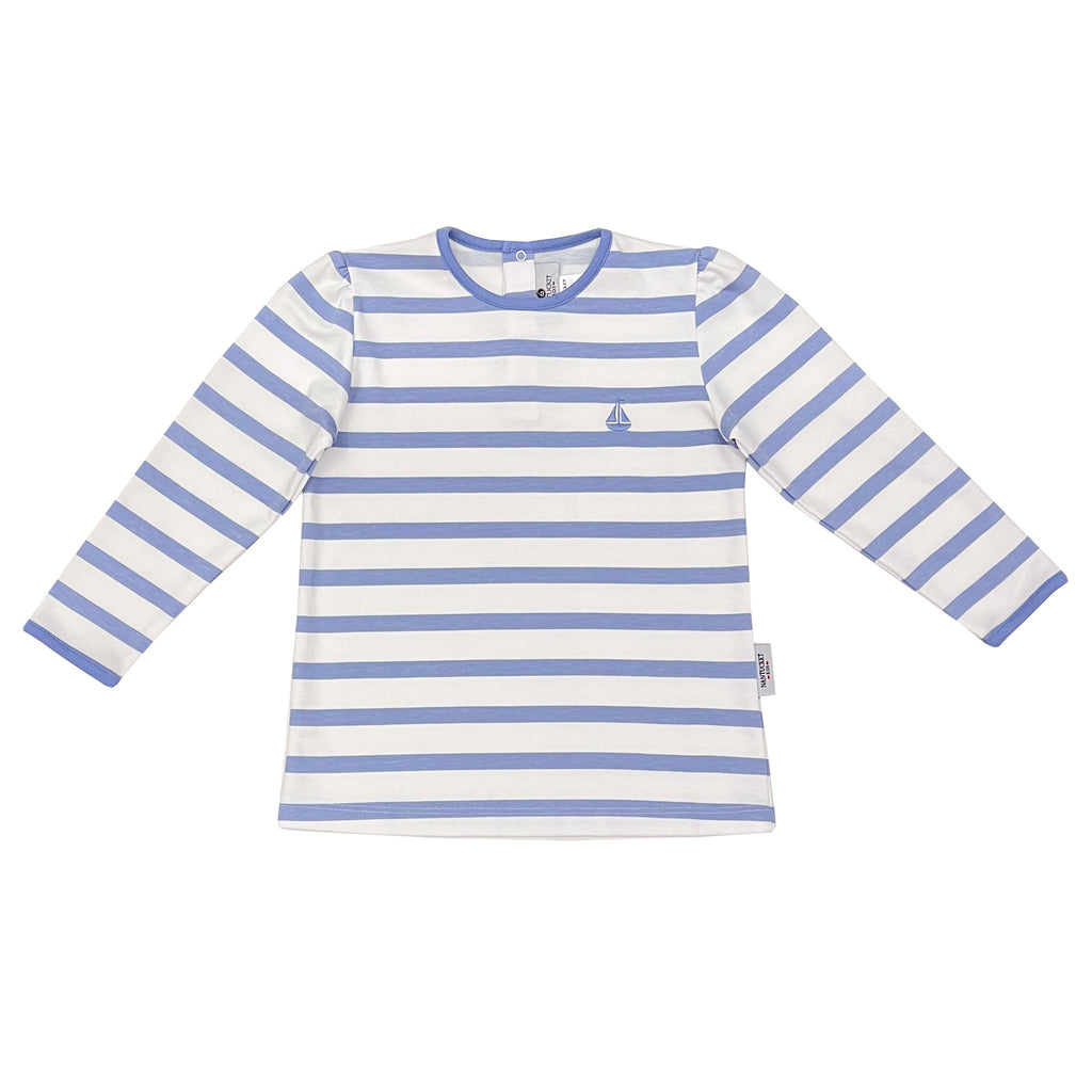 Pima Play Tee-Ultramarine Stripe