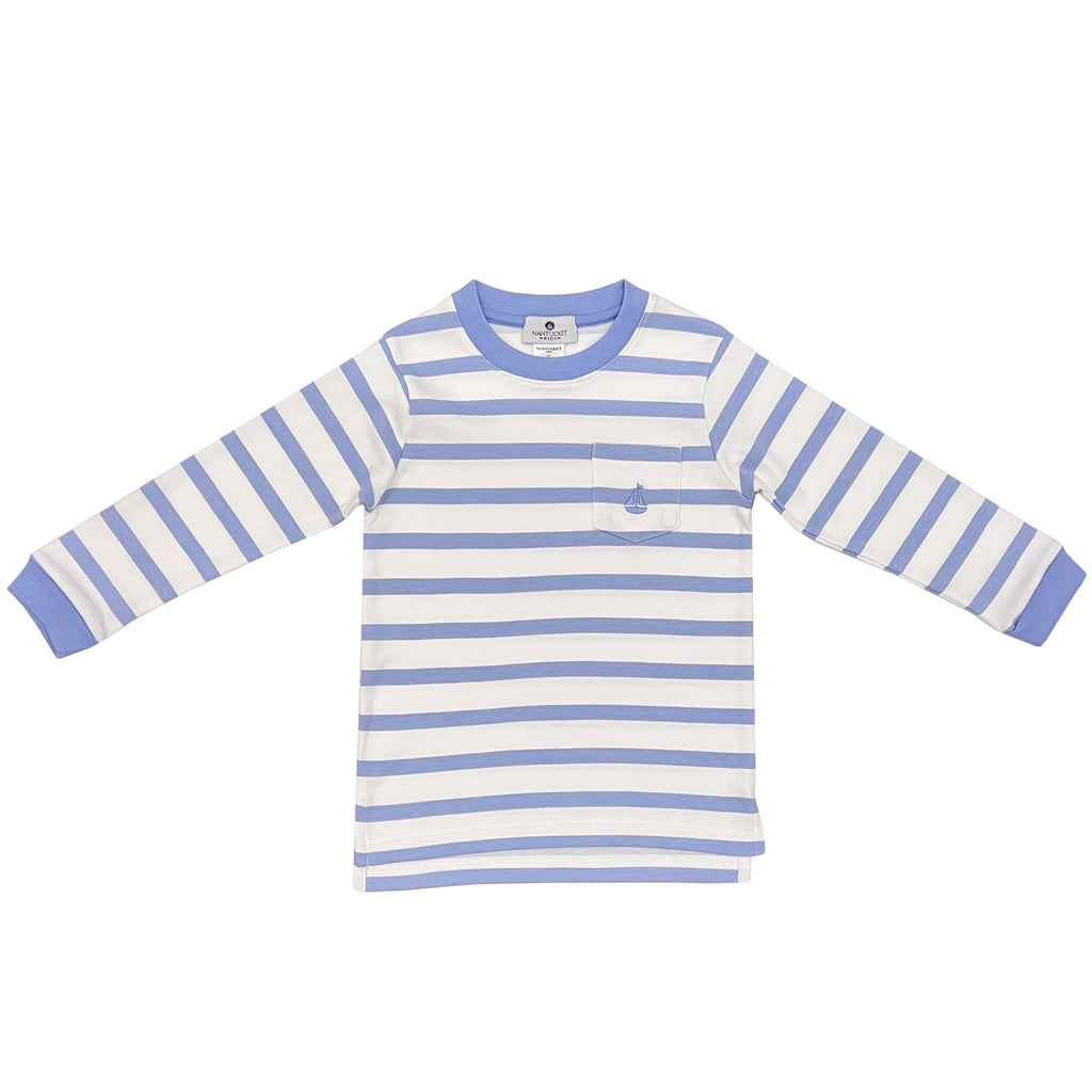 Tisbury Tee-Ultramarine Stripe