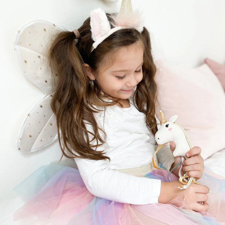 RAINBOW TUTU & UNICORN HEADBAND SET