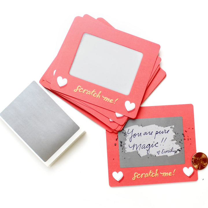Scratch-Off Valentines-Scratch A Sketch-Set of 18