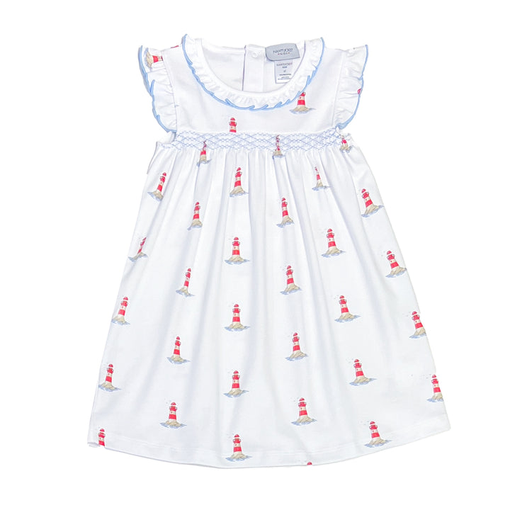 Lighthouse Smocked Play Dress