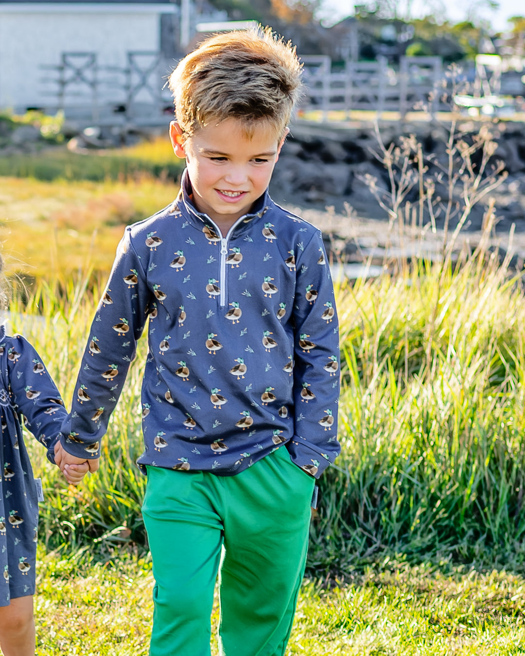 Portside Quarter Zip-Madaket Mallard