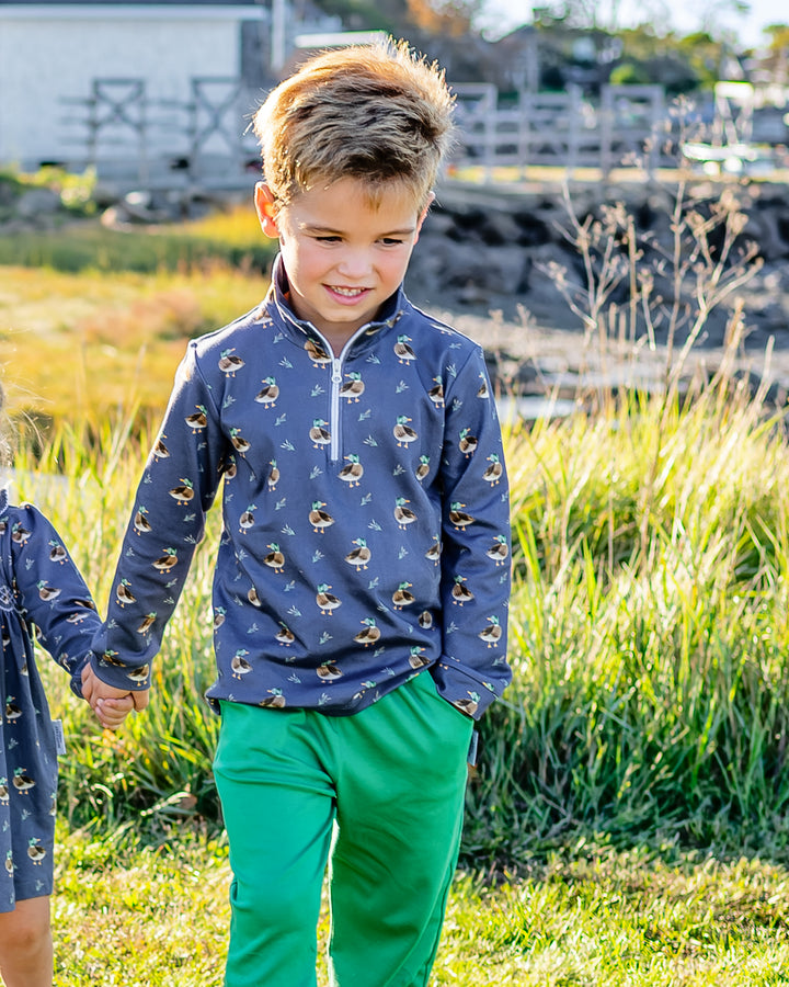 Portside Quarter Zip-Madaket Mallard