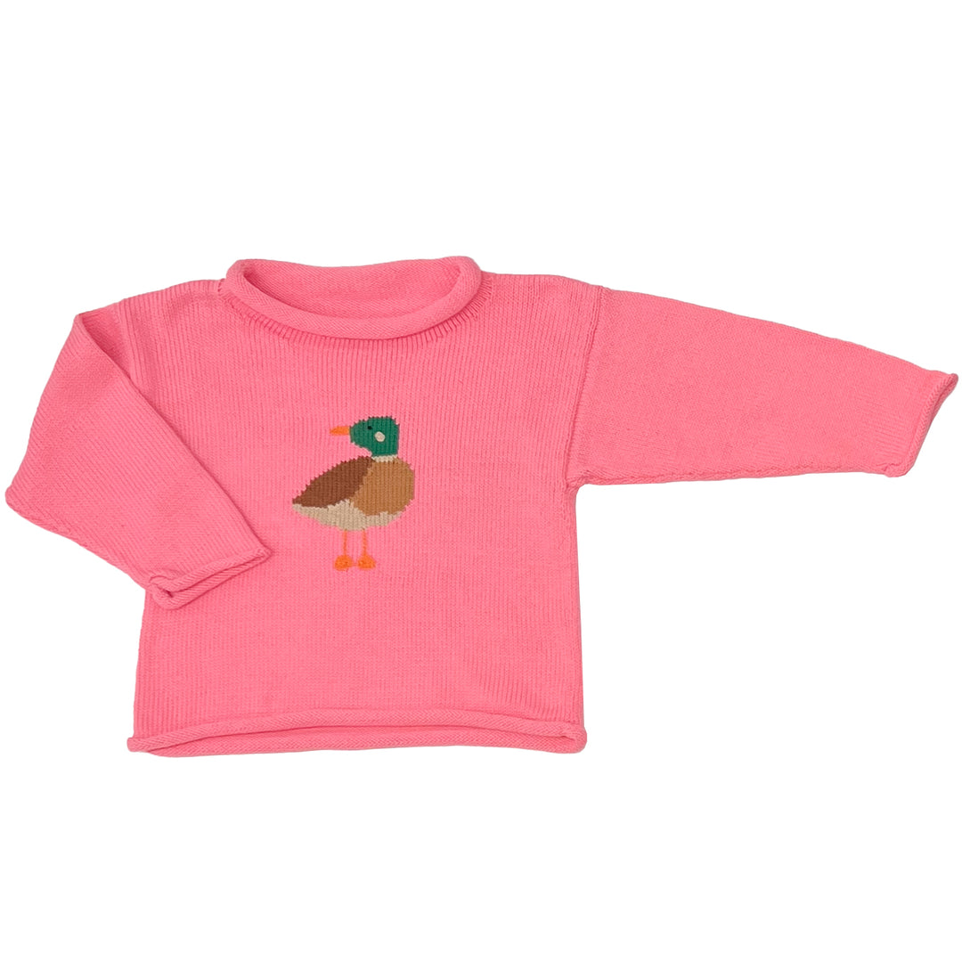 Mallard Roll Neck Sweater-Bubblegum