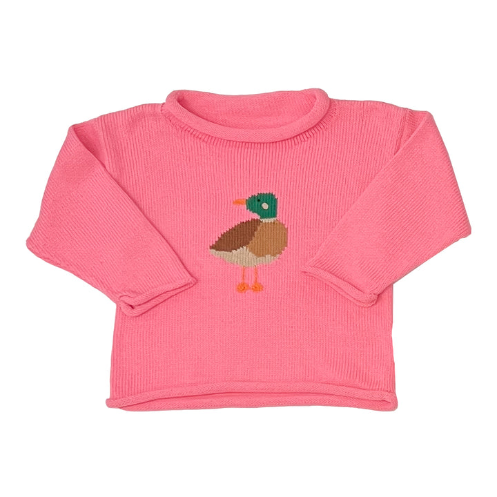 Mallard Roll Neck Sweater-Bubblegum